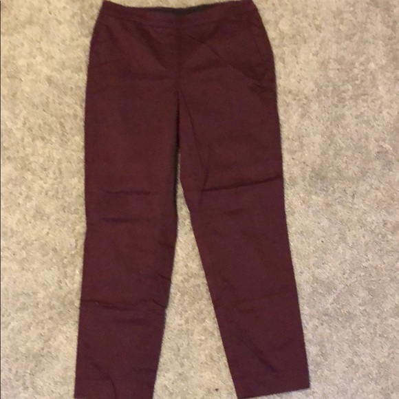 Laundry Cropped Pants (maroon and navy) - Picture 3 of 3